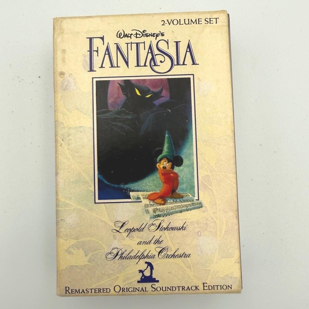 Walt Disney Fantasia Original Soundtrack 2 Set Cassette Tapes Leopold Stokowski‎